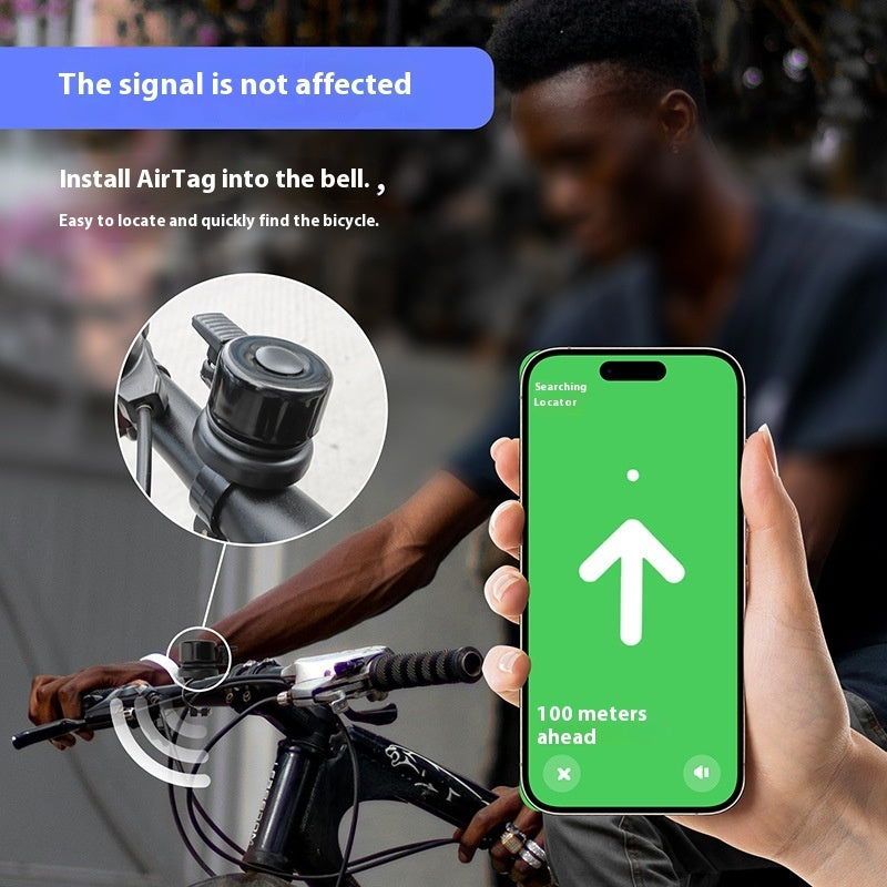 DEO AirTag Bicycle Bell Tracker